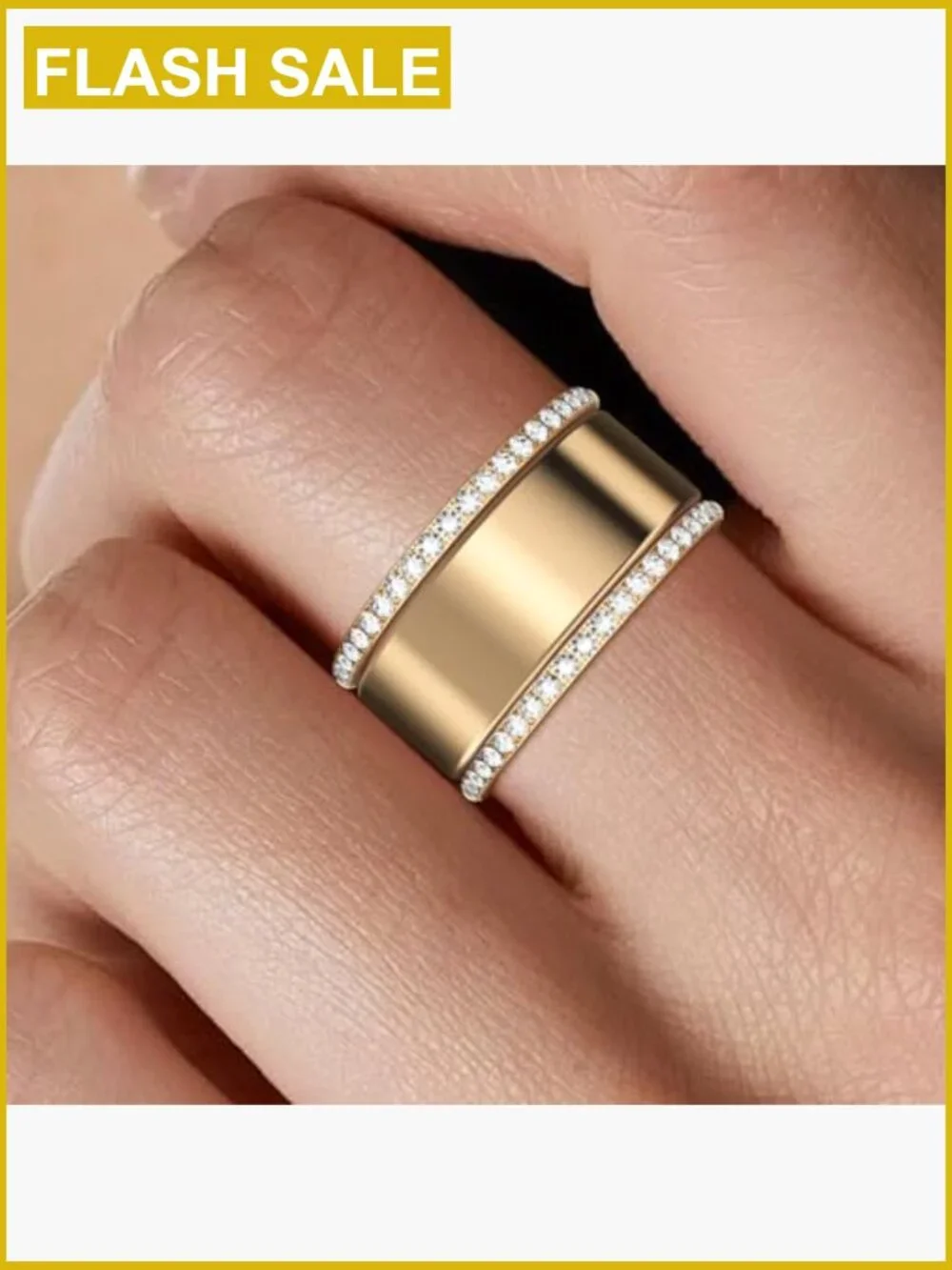 Stackable Bands for Oura Ring, Cubic Zirconia Rings, Gold Plated Stacking Rings